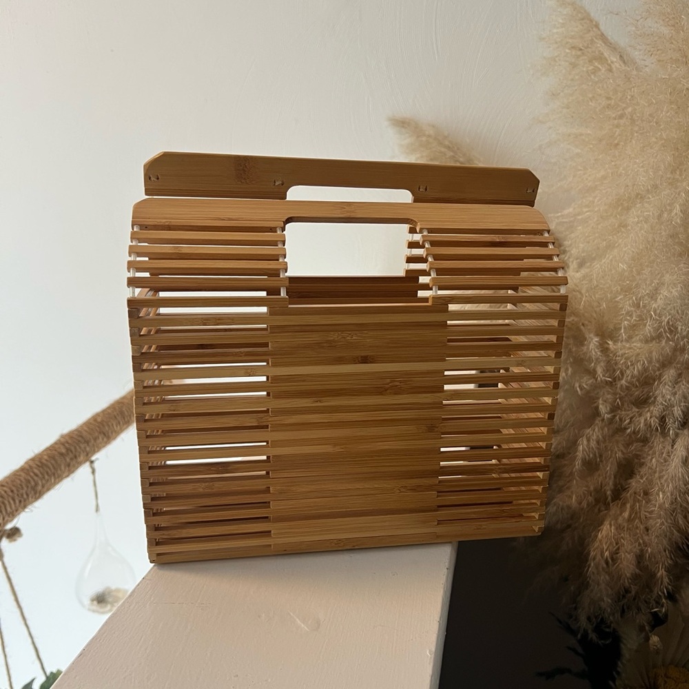 Bamboo Slatted Handbag